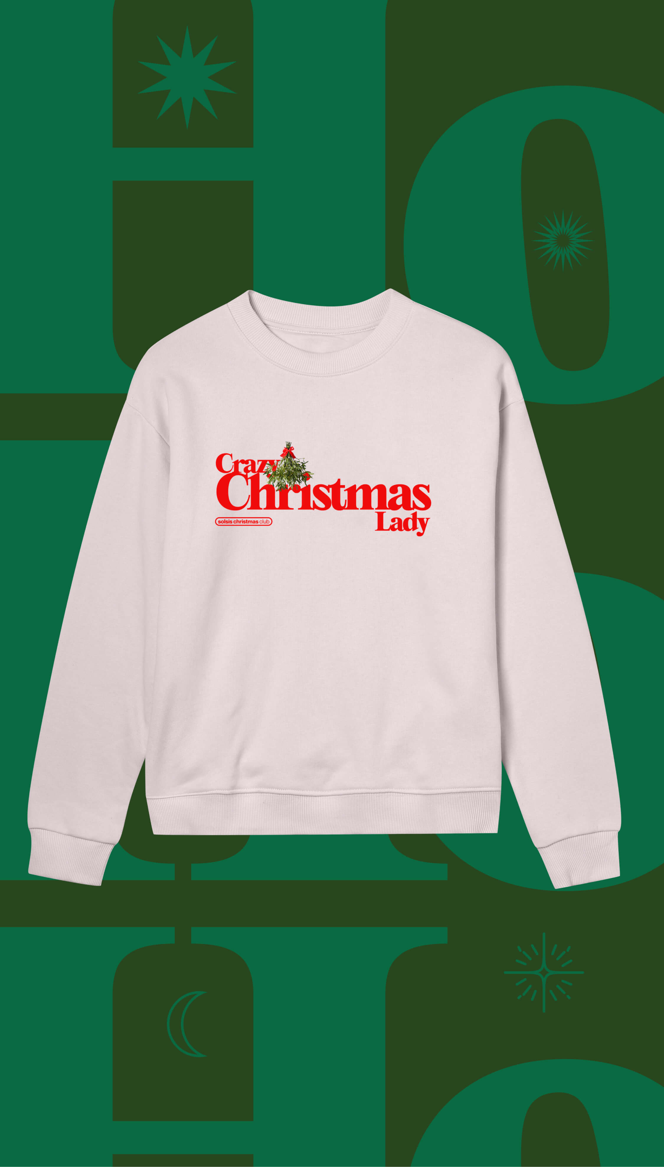 Crazy Christmas Lady-Blush-Woman