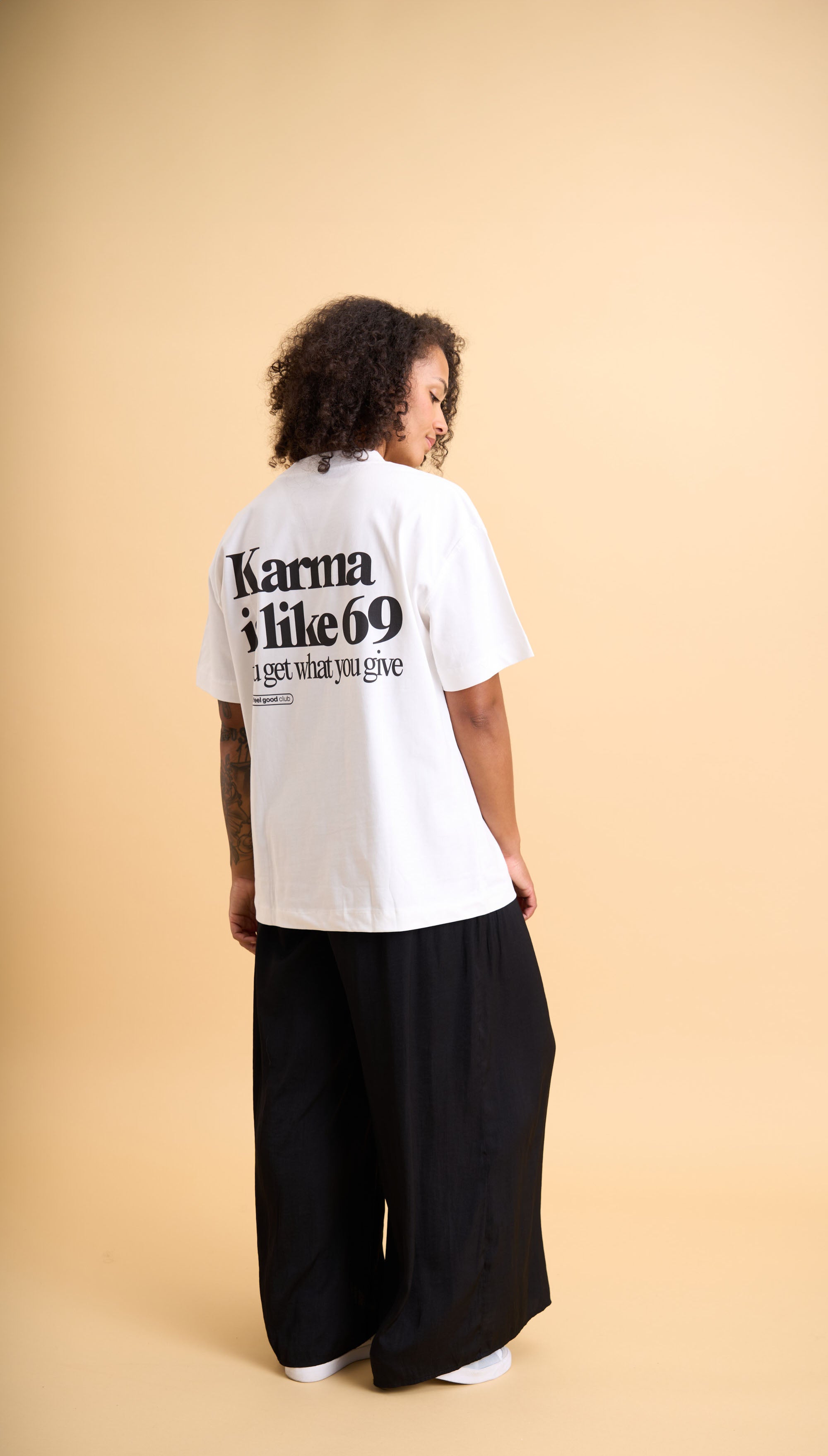 Karma Unisex Shirt WHT