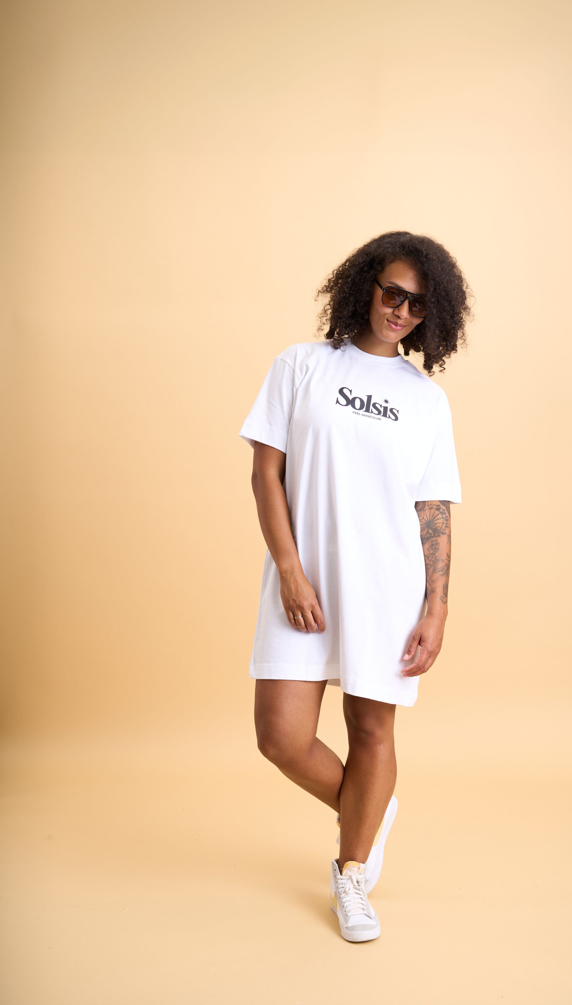 Selflove T-Shirt Dress WHT