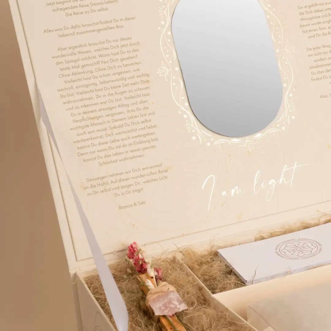 Kunsthandwerk & Hobby I am light Meditationsbox konfettiimherzshop konfettiimherzshop